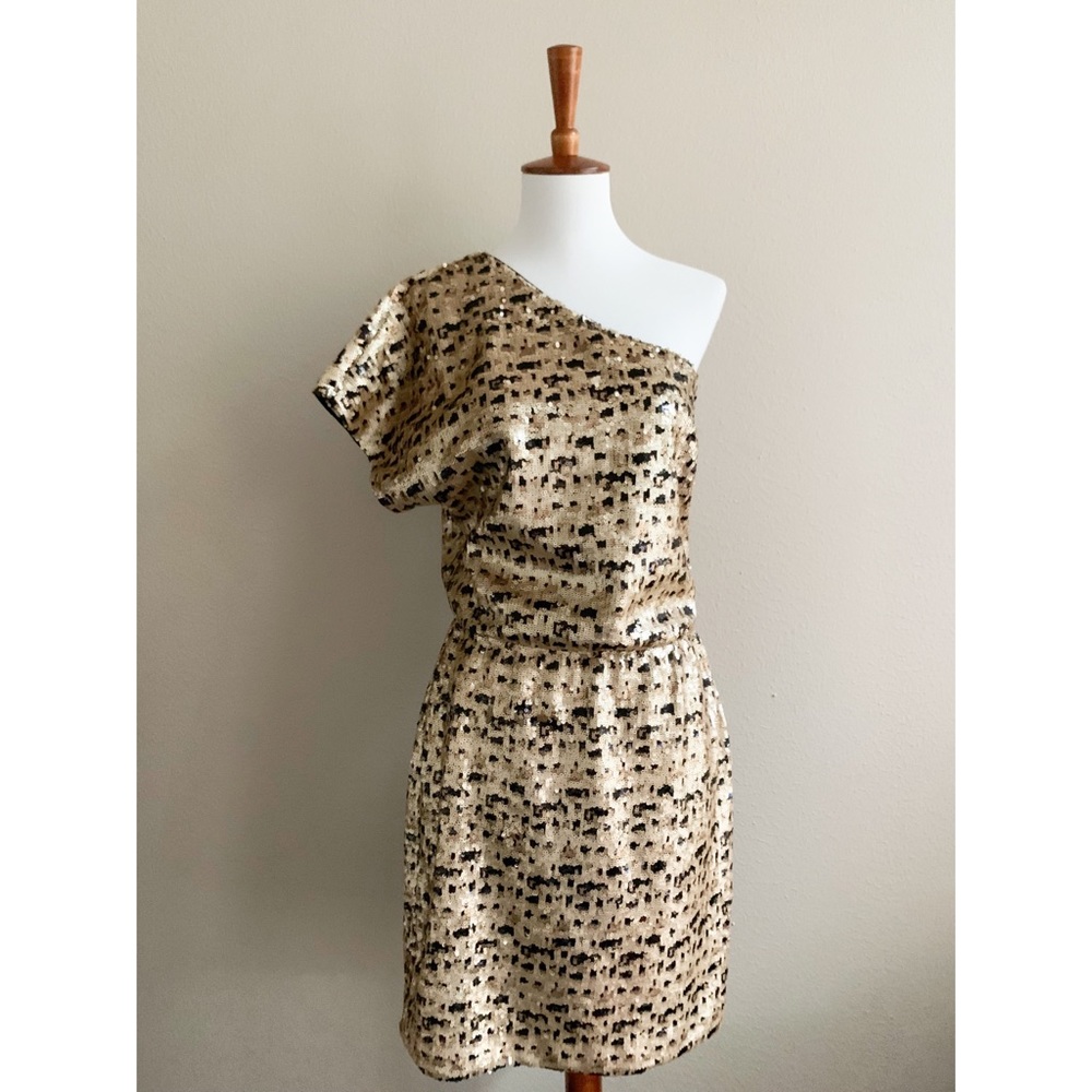 Trina Turk One-Shoulder Sequin Dress